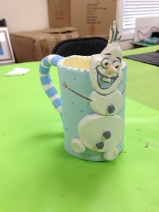 Make an "Olaf" mug - fun for all ages!